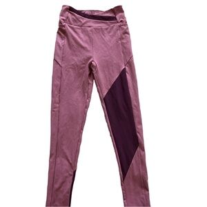 Pink and Purple Geometric Leggings